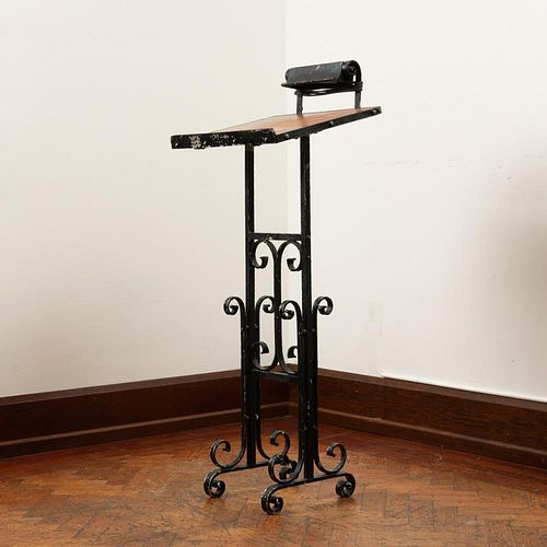 FORGED STEEL LECTERN WITH READING
