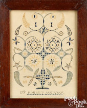 FORGET ME NOT DRAWING, 19TH C.