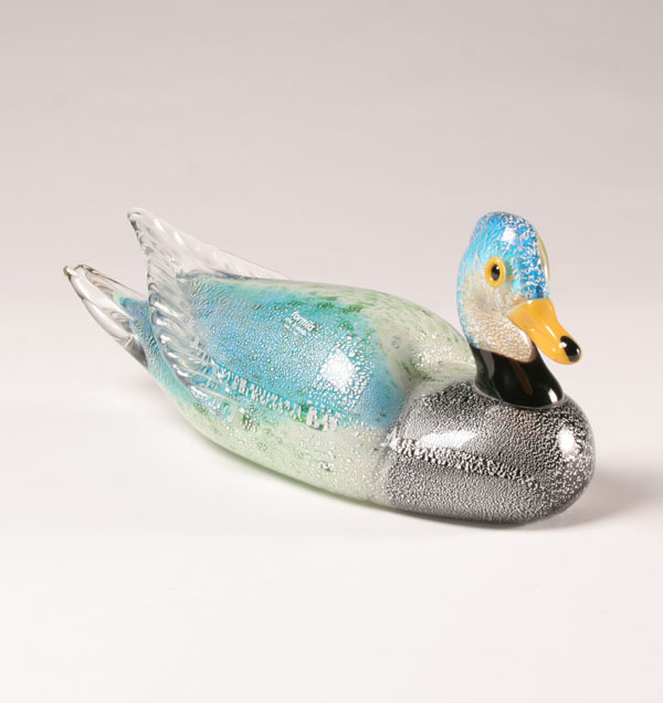 Formia Murano art glass duck. 14