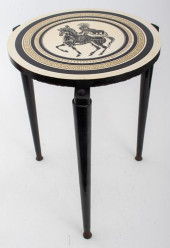 FORNASETTI STYLE EBONIZED WOOD