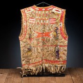 Fort Berthold Quilled Hide Ves