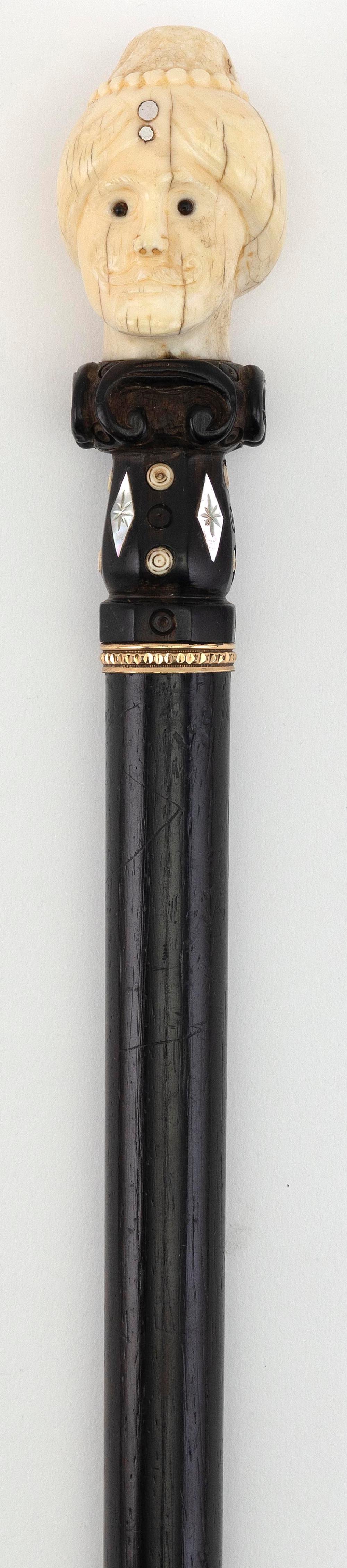 FORTUNE TELLER CANE LATE 19TH/EARLY
