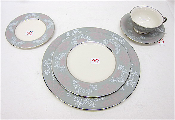 FORTY-FOUR PIECE CASTLETON CHINA