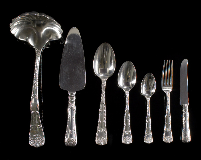 Forty-Four-Piece Tiffany "Wave