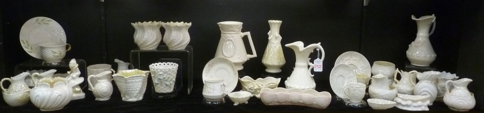 FORTY-ONE PIECES OF IRISH BELLEEK