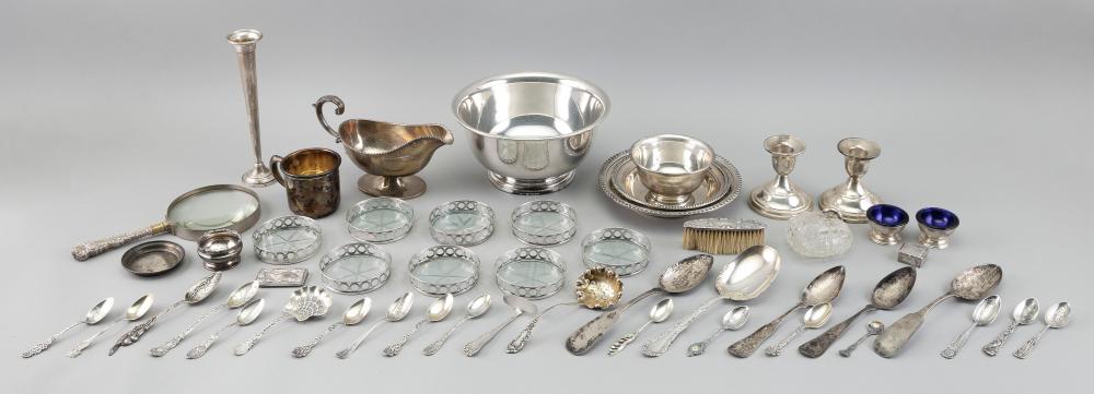 FORTY-SEVEN PIECES OF STERLING