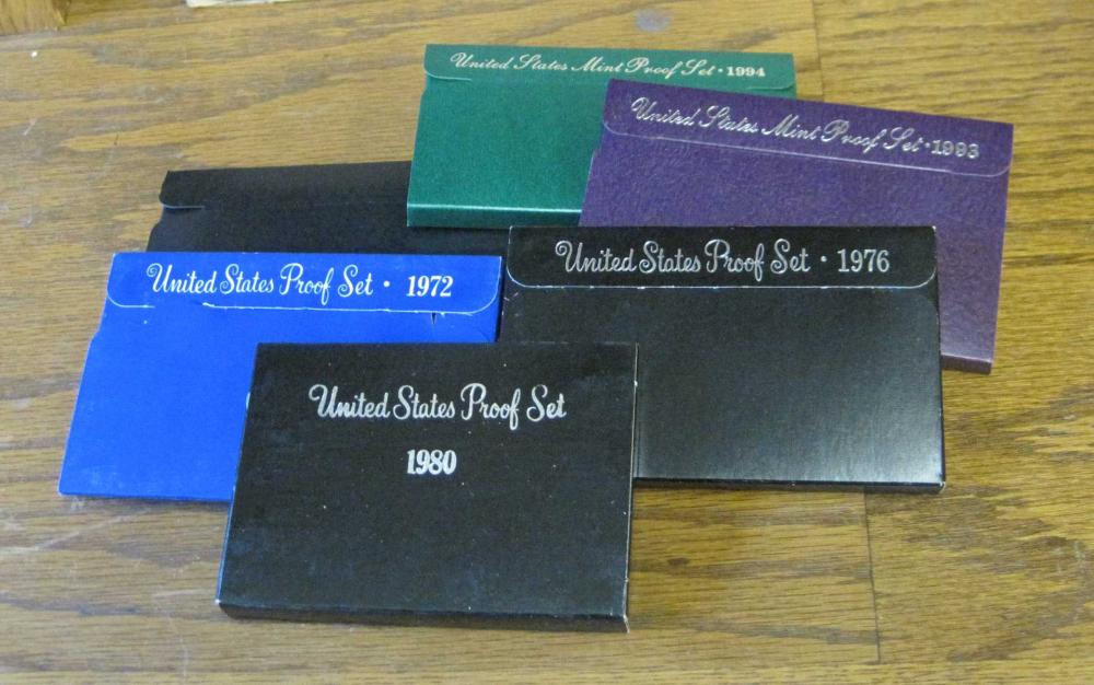 FORTY-SEVEN U.S. MINT PROOF SETS: