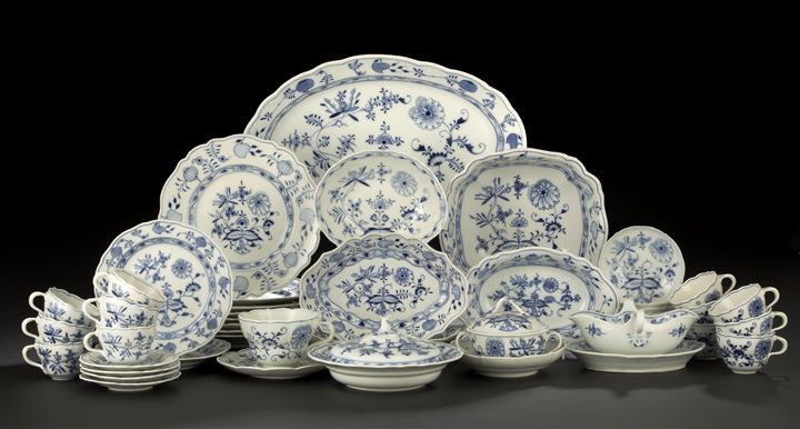 Forty-Six-Piece Meissen Porcelain