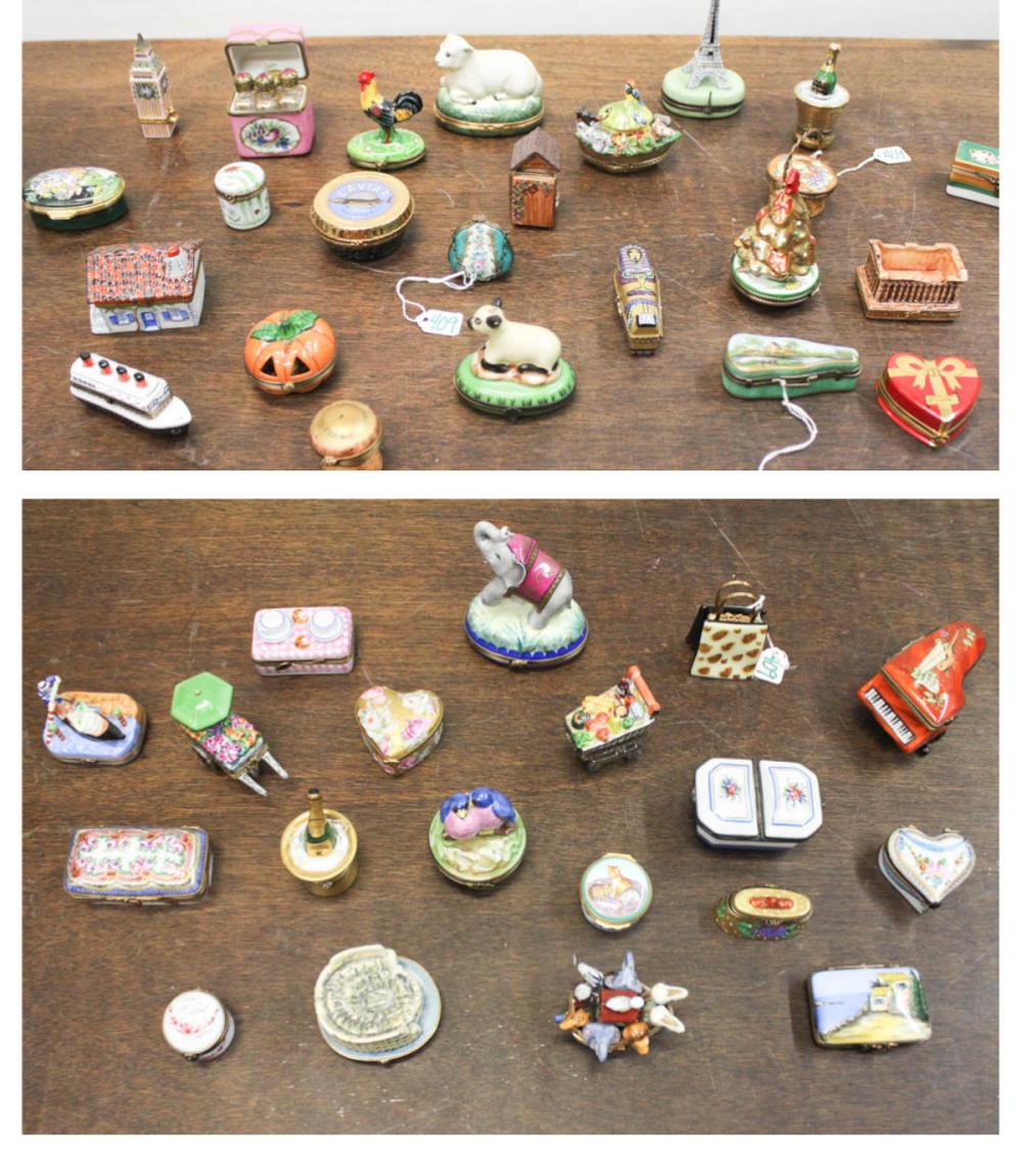 FORTY-THREE PATCH BOXES PLUS