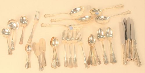 FORTY-THREE PIECE STERLING SILVER