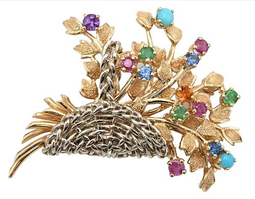 FORUM JEWELRY 14 KARAT GOLD BROOK