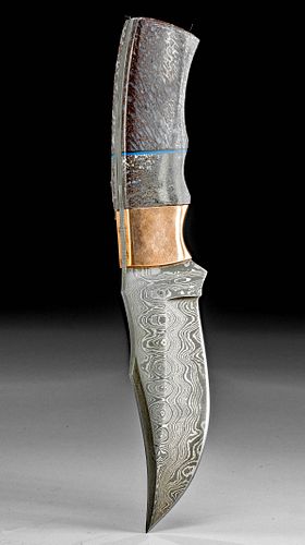 FOSSILIZED DINOSAUR BONE HANDLE &