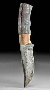 FOSSILIZED DINOSAUR BONE HANDL