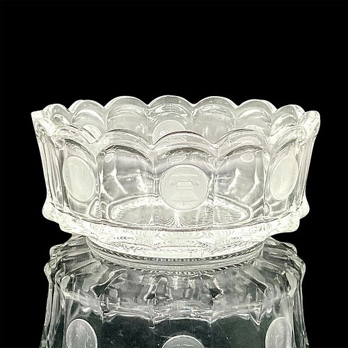FOSTORIA COIN GLASS CLEAR ROUND