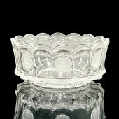 FOSTORIA COIN GLASS CLEAR ROUN