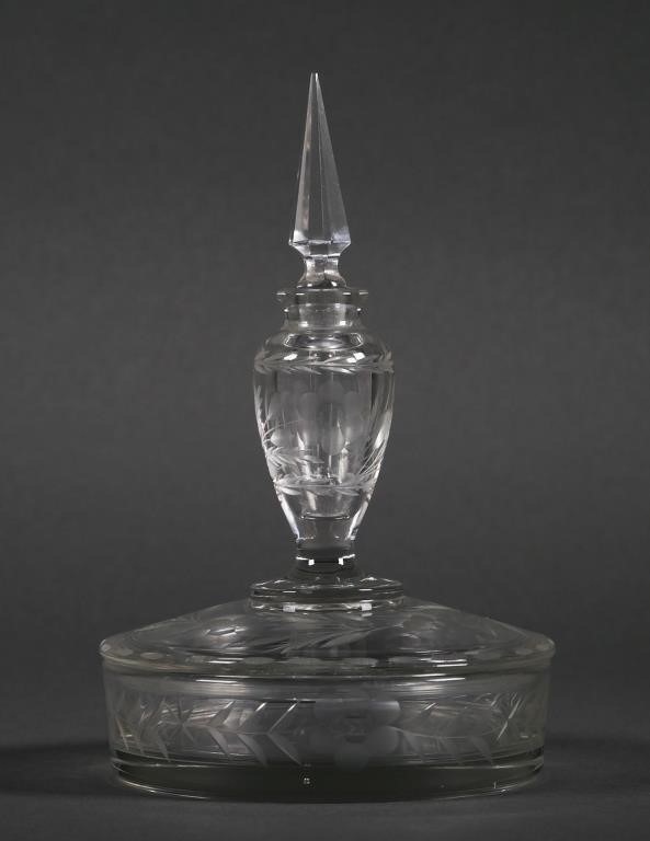 FOSTORIA GLASS PERFUME POWDER