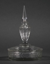 FOSTORIA GLASS PERFUME POWDER