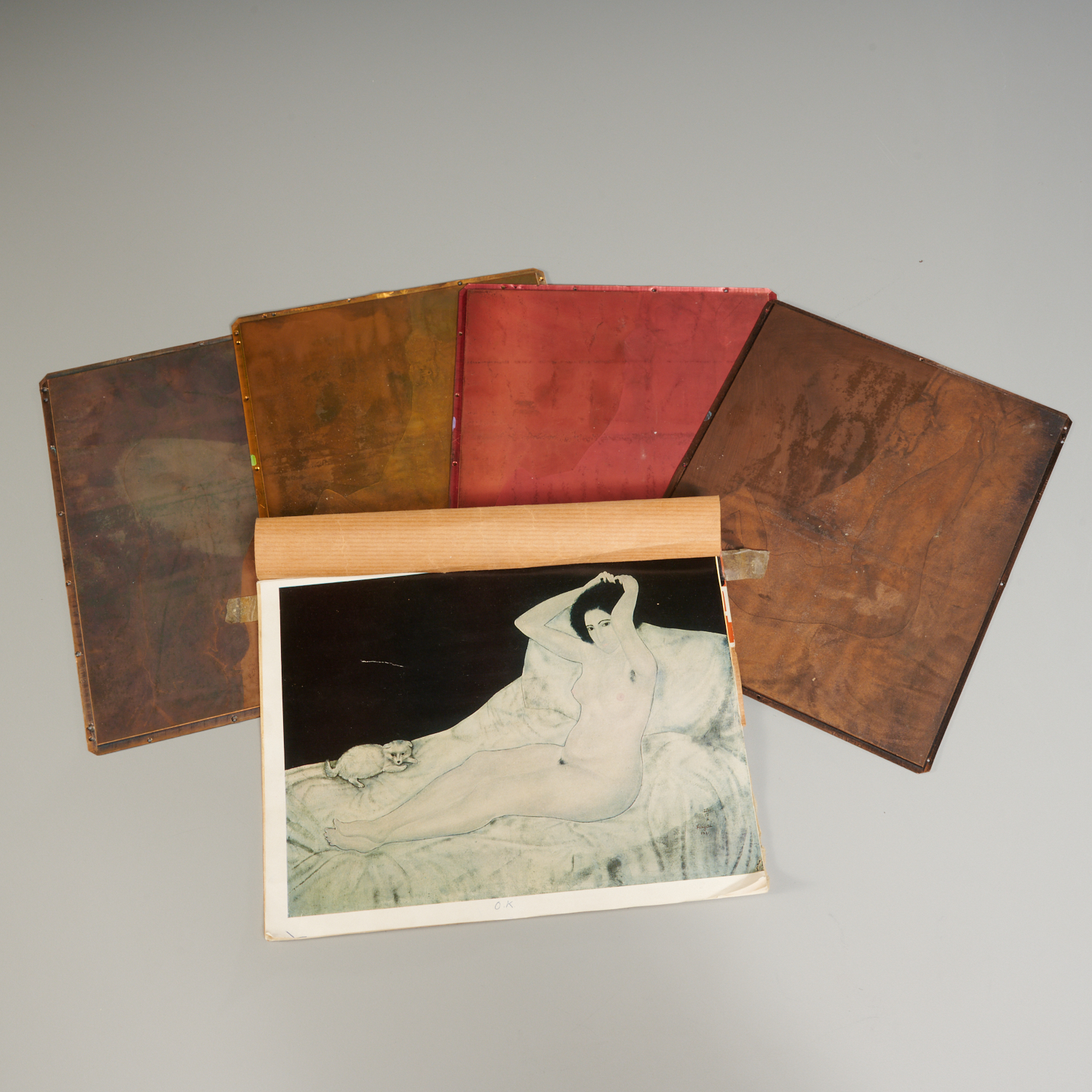 FOUJITA, COPPER PRINTING PLATES