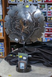 FOUND OBJECT METAL SCULPTURE &