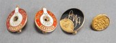 FOUR 10-KARAT YELLOW-GOLD AND