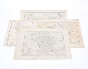 Four 18th century maps dated 1782 &