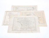 Four 18th century maps dated 1