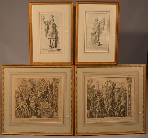 FOUR 18TH/19TH C. PRINTSFour