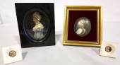 FOUR 19TH C MINI PORTRAITS: WA