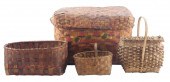 FOUR 19TH C. RECTANGULAR AND O