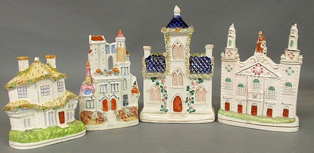 Four 19th c. Staffordshire
