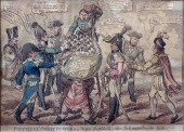 Four 19th Century coloured eng