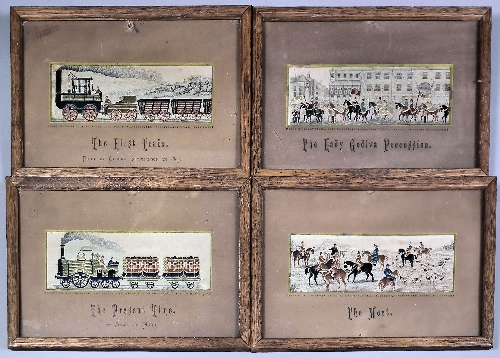Four 19th Century coloured