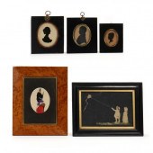 FOUR 19TH CENTURY SILHOUETTES