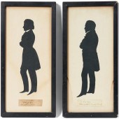 FOUR 19TH CENTURY SILHOUETTES