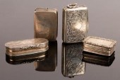 Four 19th Century silver vinai