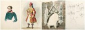 Four 19th century watercolors: