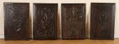 FOUR 19TH CENTURY WOOD CARVING