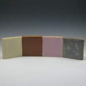 Four (4) Flint Faience Company