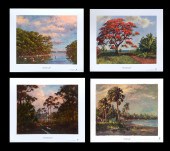 FOUR A. E. BACKUS LITHOGRAPHS:
