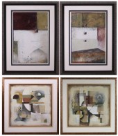 FOUR ABSTRACT PRINTSFOUR ABSTR