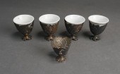 FOUR ACORN AND FOLIAGE DECORAT