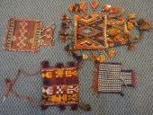 FOUR AFGHAN SALT BAGS LARGER: