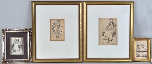 FOUR ALBERT STERNER FRAMED