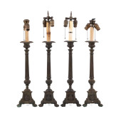 FOUR ALTAR CANDLESTICKS NOW MO