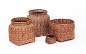 FOUR AMERICAN BASKETS. First h