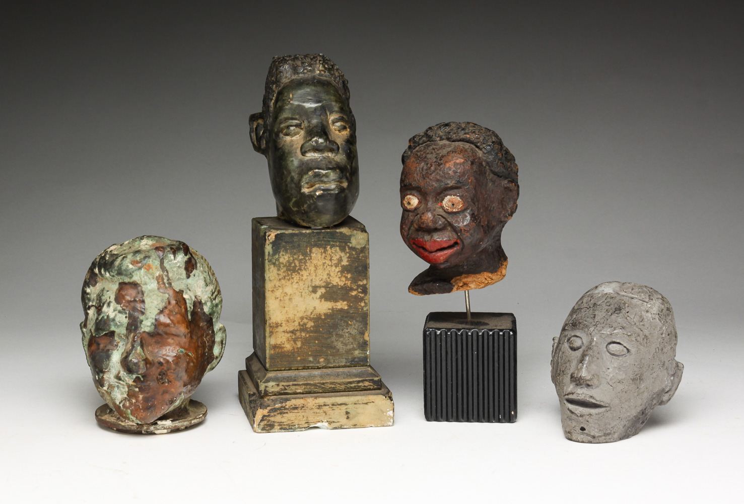 FOUR AMERICAN BUSTS OF MEN.