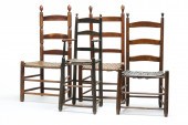 FOUR AMERICAN LADDERBACK CHAIR