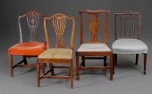 FOUR AMERICAN MAHOGANY, CHERRY