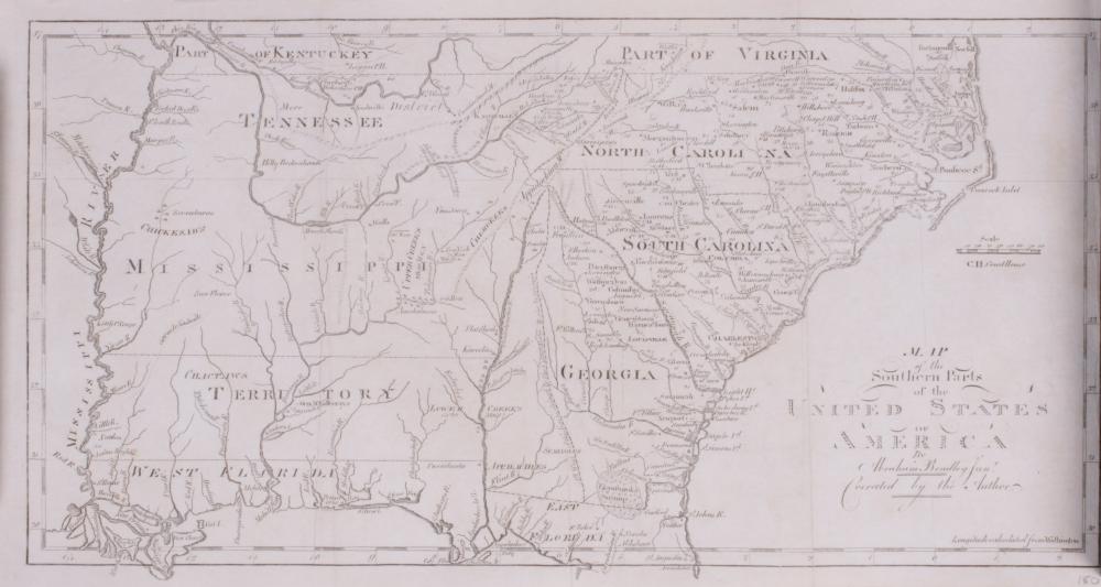 FOUR AMERICAN MAPS, LATE 18TH/EARLY