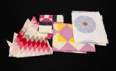 FOUR AMERICAN QUILT TOPS. Twen